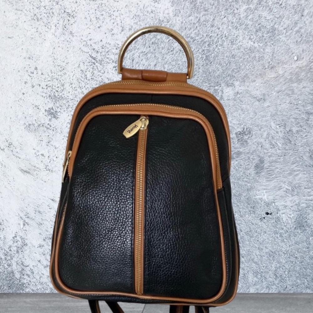Valentina genuine, leather pebbled, leather convertible, backpack- Stunning Bag